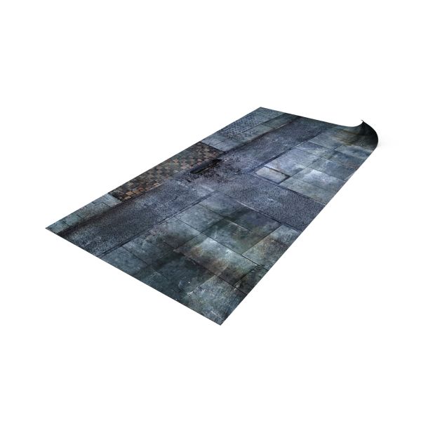 Powojenny Plac  44”x90” / 112x228 cm - mata do gier bitewnych