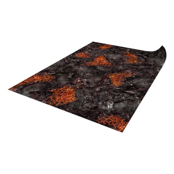 Czerwone Skażone pole bitwy 44”x30” / 112x76 cm - mata do gier bitewnych