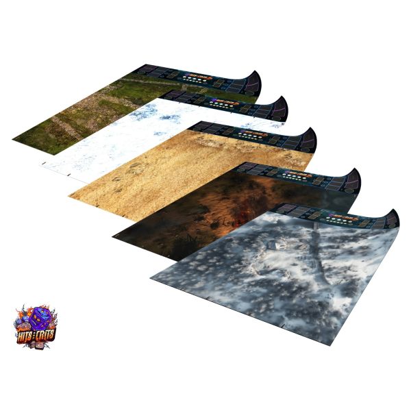 Hits and Crits - Jednostonna mata gumowa do gry A Song of Ice and Fire