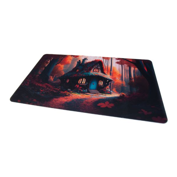 Domek 24"x14" / 61x35,5 cm - Gumowa mata do gier karcianych