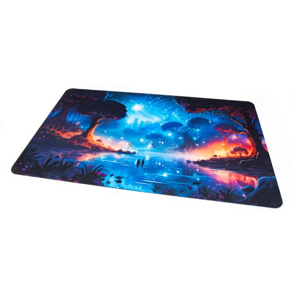Jezioro 24"x14" / 61x35,5 cm - Gumowa mata do gier karcianych
