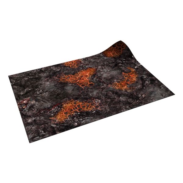 Czerwone Skażone pole bitwy 30”x22” / 76x56 cm - mata do gier bitewnych