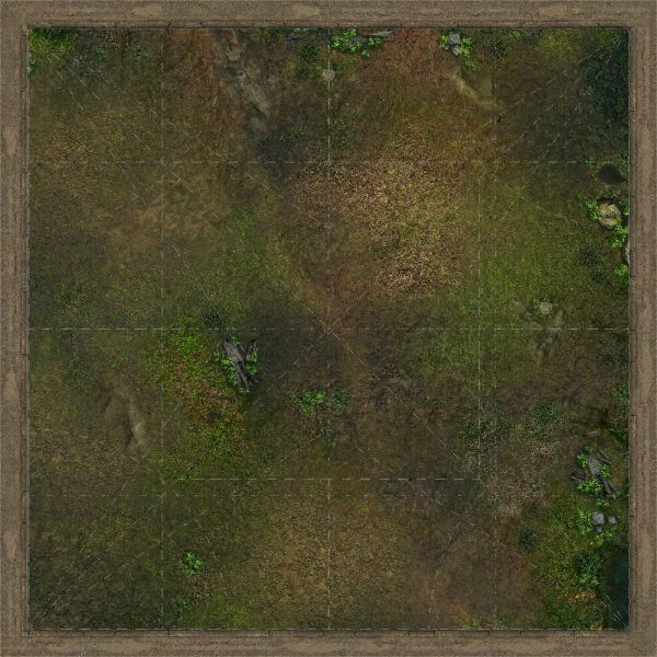 Malifaux Bagno, jednostronna, antypoślizgowa mata materiałowa - 37" x 37" / 94 cm x 94 cm