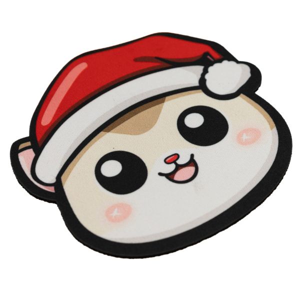 Podkładki pod kubek - Mikołajkowe kotki - 4 szt