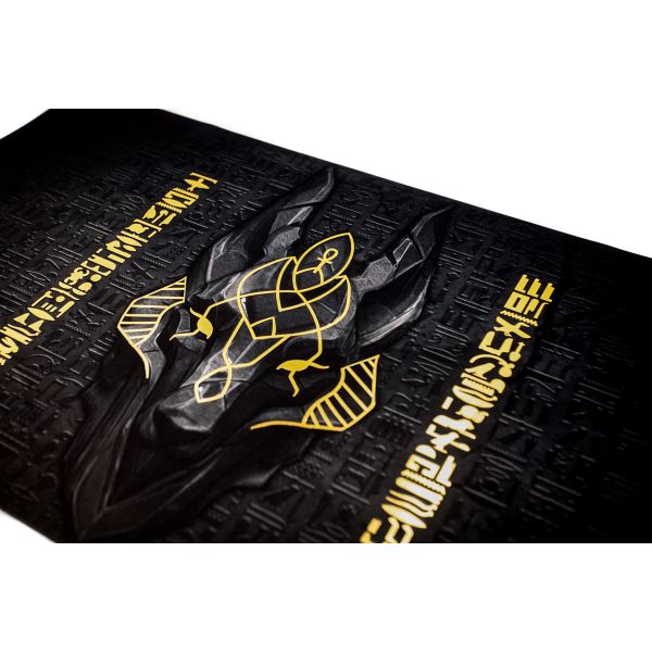Anubis - Mata premium 61x35 cm ze złotym wykończeniem