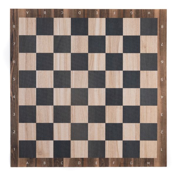 Mata gumowa kompatybilna z grą szachy/warcaby 36x36 cm / 14,2"x14,2" - drewniana szachownica