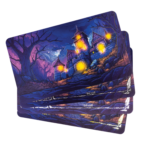 Tajemny Zamek - gumowa mata do gier karcianych kompatybilna z grą Lorcana 61x35,5 cm
