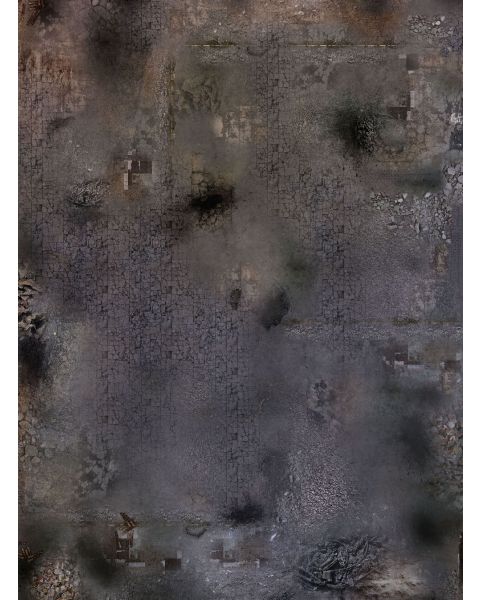 Zrujnowane Miasto  44”x60” / 112x152 cm - jednostronna mata gumowa