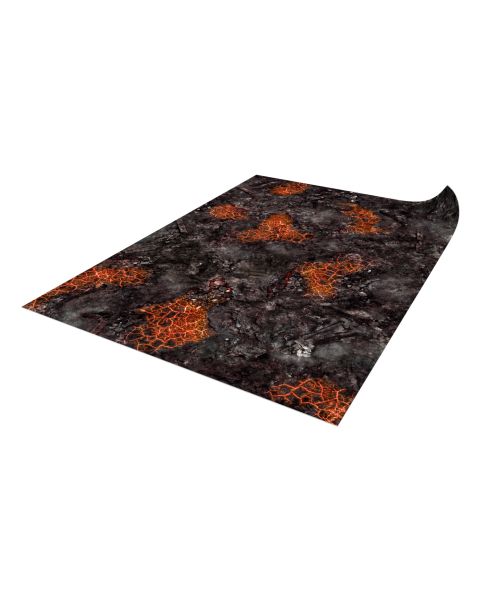 Czerwone Skażone pole bitwy 44”x60” / 112x152 cm - mata do gier bitewnych