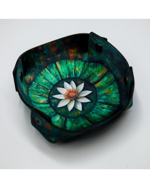 Gumowy zasobnik do gier - Lilia Wodna 15 cm x 15 cm