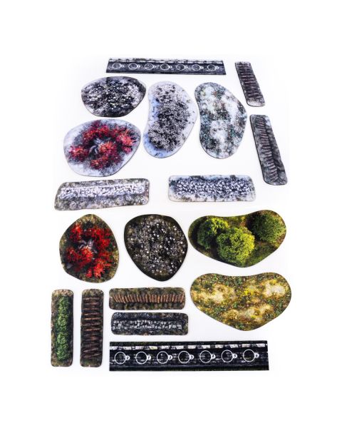 Zestaw gumowych teren&oacute;w 2D kompatybilny z A Song of Ice and Fire