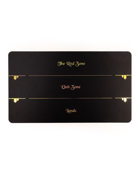 Czarna mata z holo siatką kompatybilną do Magic the Gathering Standard Edition 61x35,5 cm