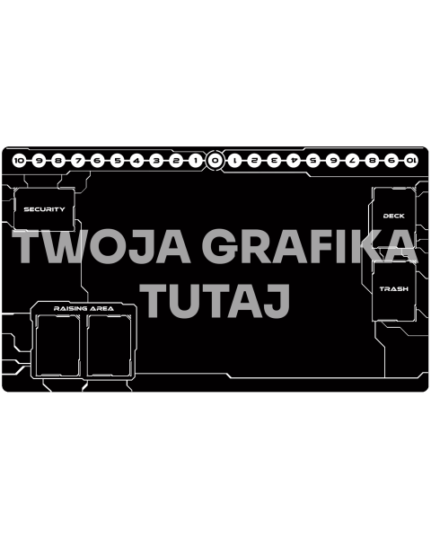 Personalizowana mata do gier karcianch z siatką kompatybilną z Digimon 61 x 35,5 cm