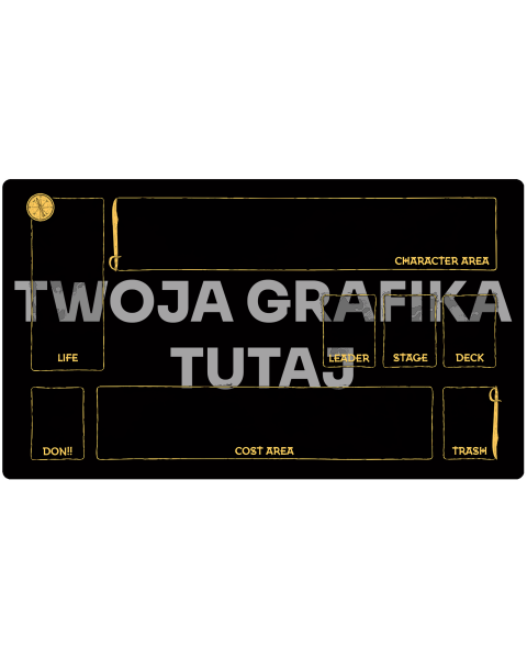 Personalizowana mata do gier karcianch z siatką kompatybilną z One Piece 61 x 35,5 cm