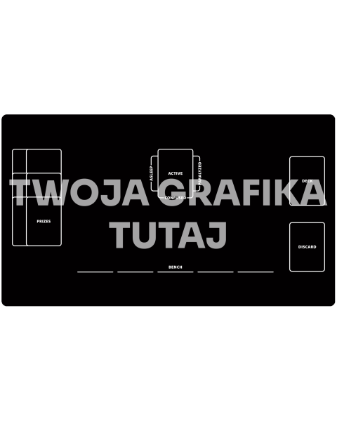 Personalizowana mata do gier karcianch z siatką kompatybilną z Pokemon 61 x 35,5 cm