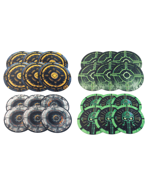 Gumowe Strefy kompatybilne z Warhammer 40K 10e 7,6"/19,3 cm