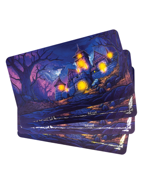 Tajemny Zamek - gumowa mata do gier karcianych kompatybilna z grą Lorcana 61x35,5 cm