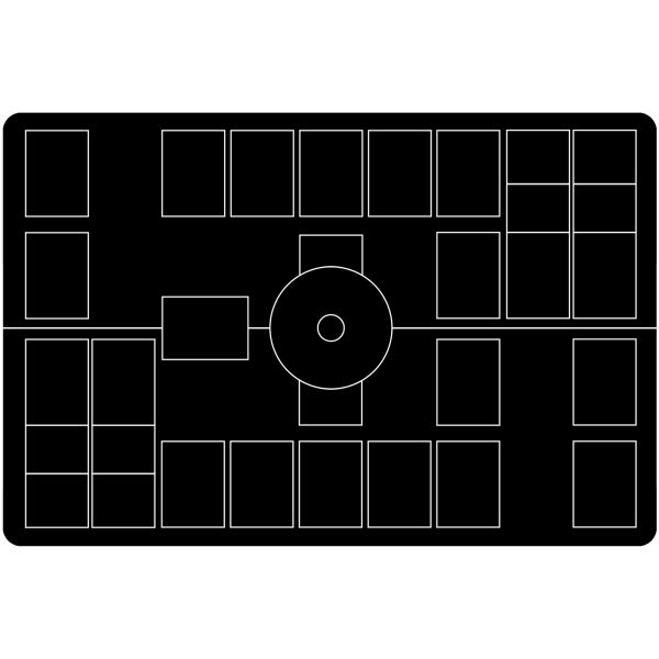 Pokemon Minimalistyczny dla 2 graczy 69x45 cm - gumowa mata do gier karcianych
