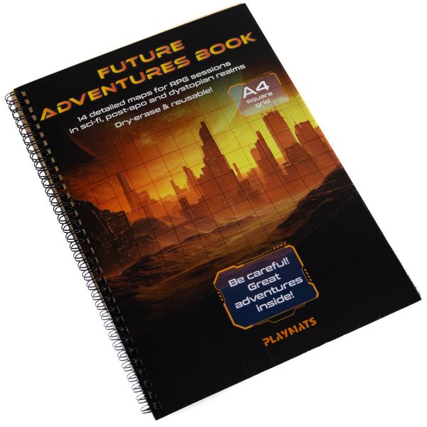 Księga RPG: Future Adventures book - A4 Sci-fi/Post-apo - siatka kwadratowa