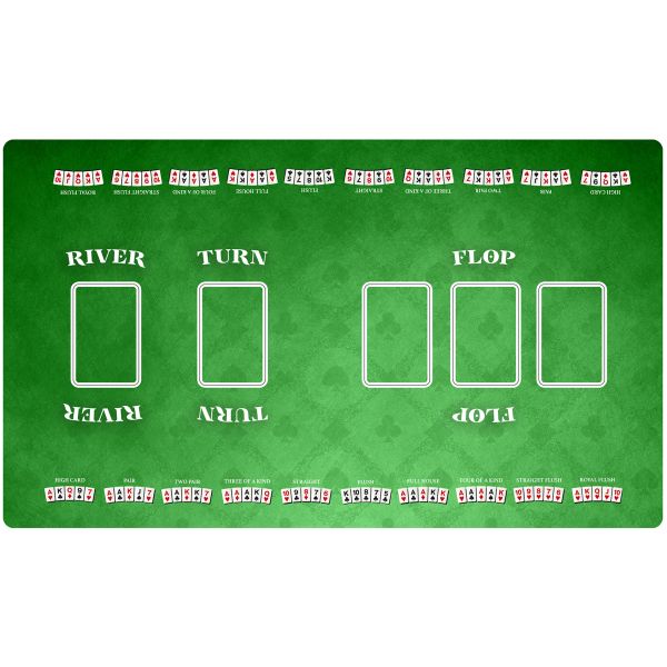 Texas Hold'em 61x35 cm Full - gumowa mata do gier karcianych