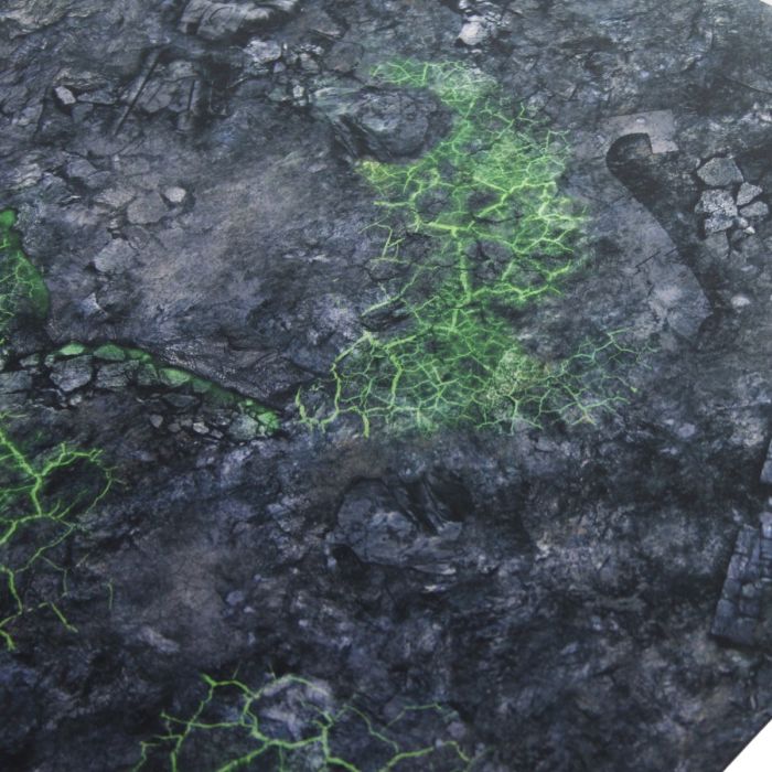 Zielone Skażone pole bitwy 36”x36” / 91,5x91,5 cm - jednostronna mata gumowa