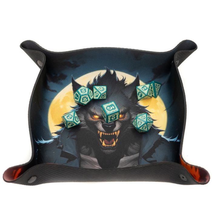 Tacka na kości - Dice Tray - Wilkołak 22x22 cm
