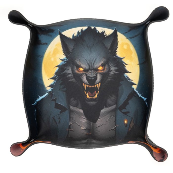 Tacka na kości - Dice Tray - Wilkołak 22x22 cm
