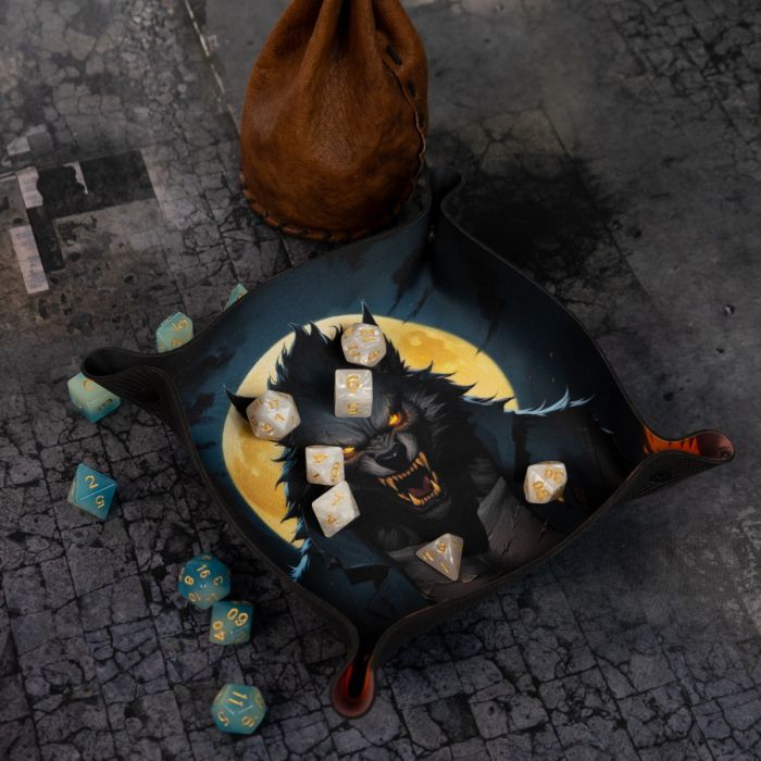 Tacka na kości - Dice Tray - Wilkołak 22x22 cm