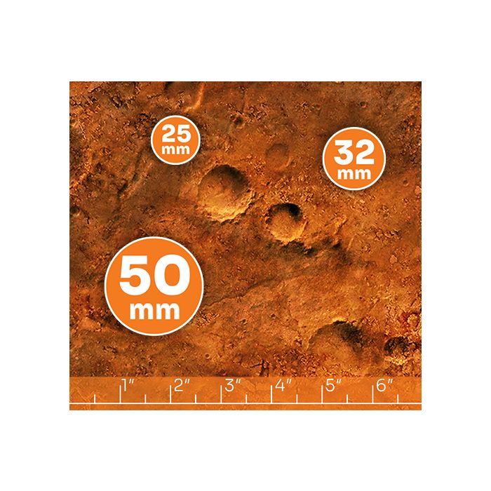 Mars  30”x22” / 76x56 cm - dwustronna mata gumowa