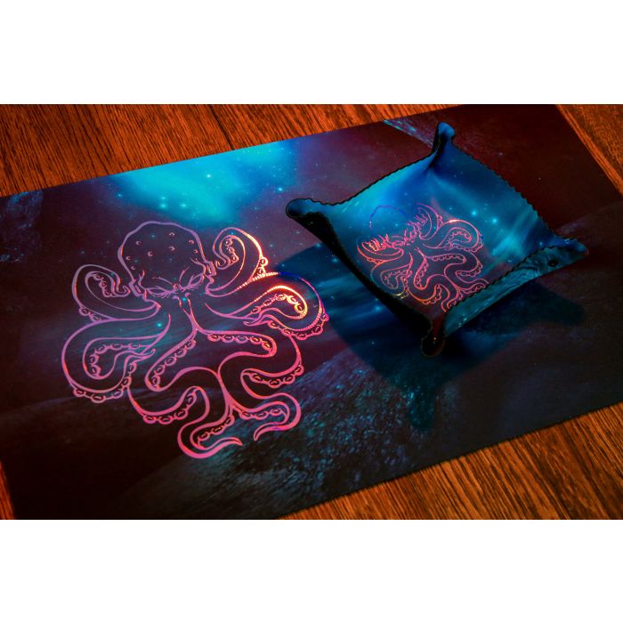 Błyszcząca Ośmiornica - Mata premium 61x35 cm z wykończeniem Holo