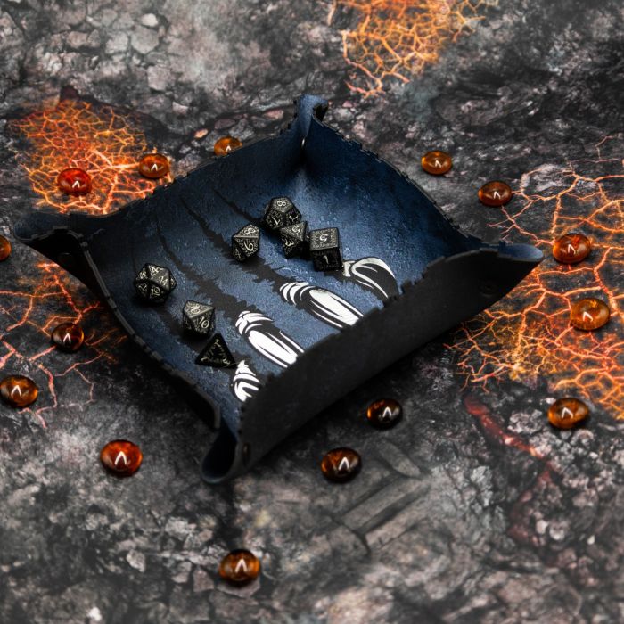 Wilkołak - Dice Tray premium ze srebrnym wykończeniem