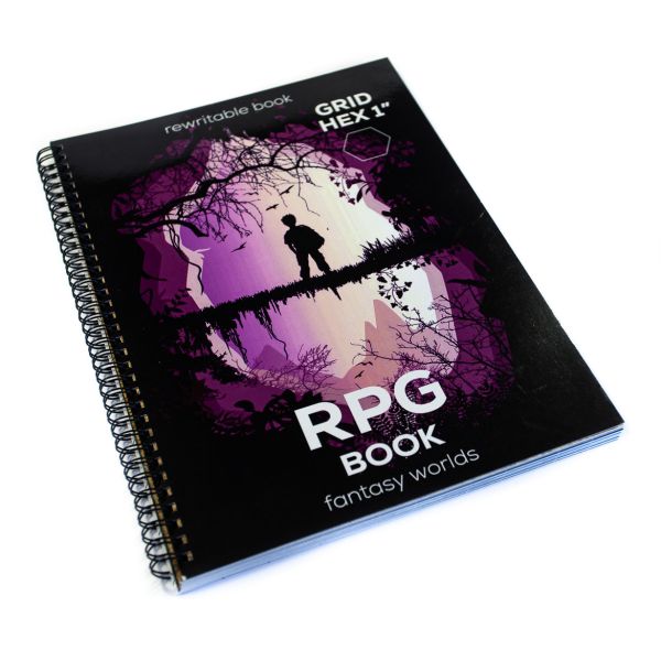 Księga RPG A4 - siatka heksagonalna