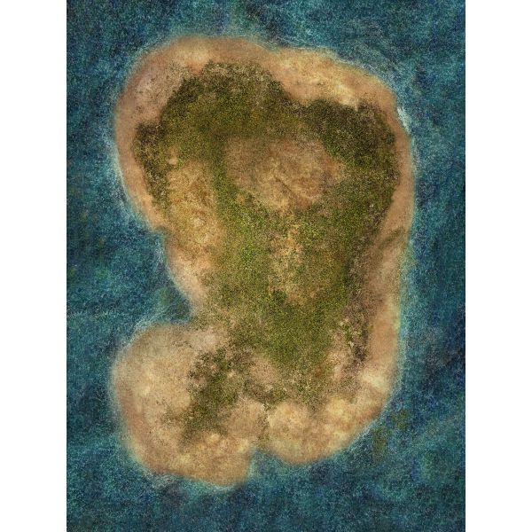 Wyspa  30”x22” / 76x56 cm - jednostronna, antypoślizgowa mata materiałowa