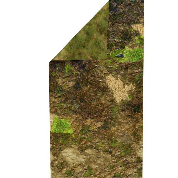 Błotnista Ziemia 72”x36” / 183x91,5 cm - dwustronna mata gumowa