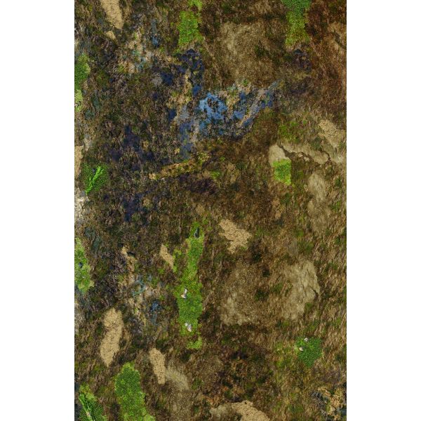 Błotnista Ziemia 72”x48” / 183x122 cm - jednostronna, antypoślizgowa mata materiałowa