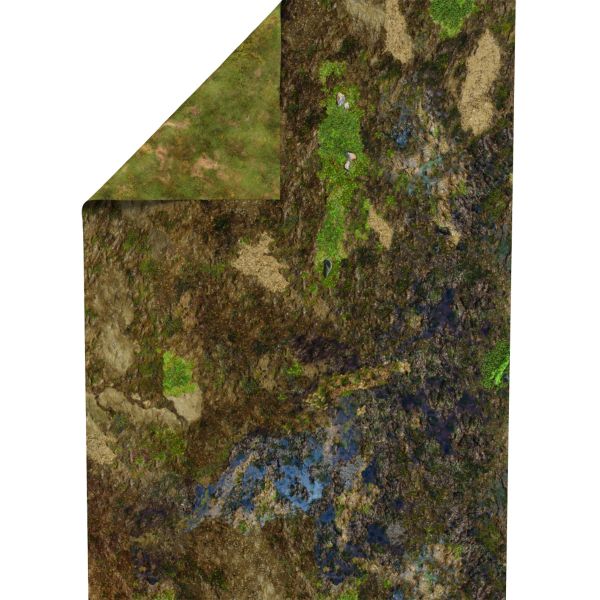 Błotnista Ziemia 72”x48” / 183x122 cm - dwustronna mata gumowa