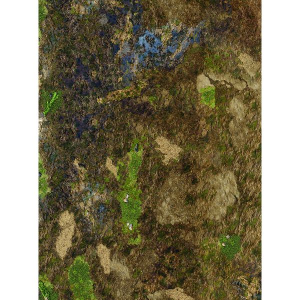 Błotnista Ziemia 44”x60” / 112x152 cm - jednostronna, antypoślizgowa mata materiałowa