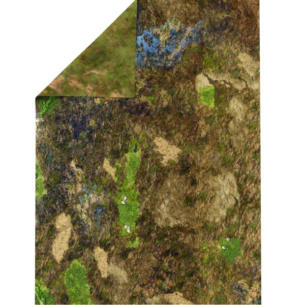 Błotnista Ziemia 44”x60” / 112x152 cm - dwustronna mata gumowa