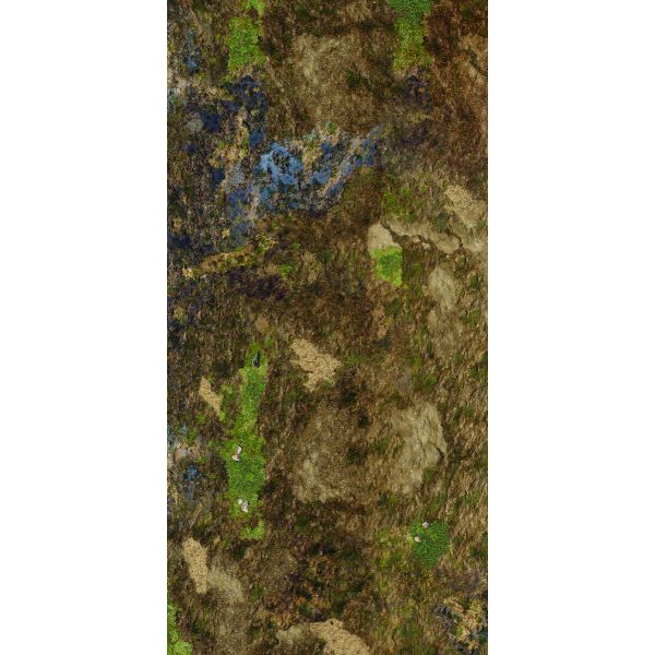 Błotnista Ziemia 44”x90” / 112x228 cm - jednostronna, antypoślizgowa mata materiałowa