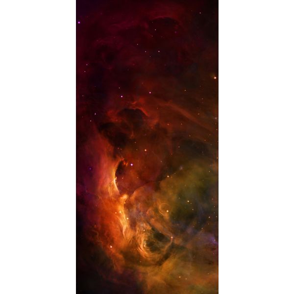 Czerwona mgławica  72”x36” / 183x91,5 cm - jednostronna, antypoślizgowa mata materiałowa