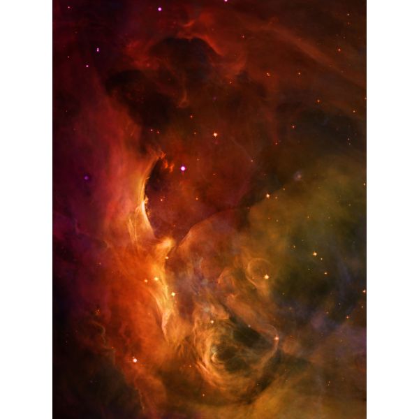 Czerwona mgławica  30”x22” / 76x56 cm - jednostronna, antypoślizgowa mata materiałowa