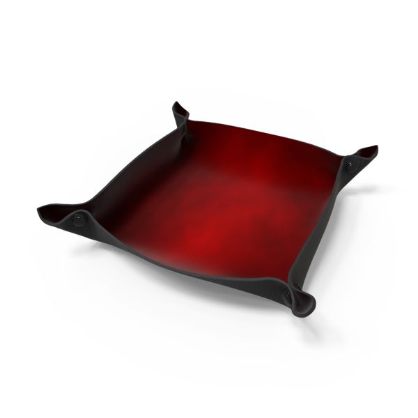 Tacka na kości - Dice Tray - Czerwony Dym 22x22 cm