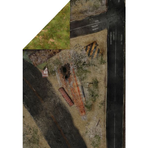 Droga Gniewu  72”x48” / 183x122 cm - dwustronna mata gumowa