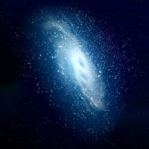 Galaktyka spiralna  36”x36” / 91,5x91,5 cm - jednostronna mata gumowa