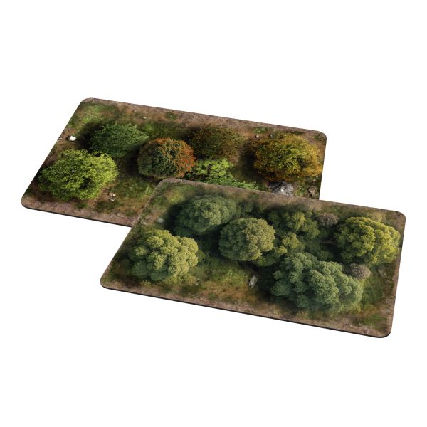 The Old World - Teren leśny 10“x6” / 25,5x15,5 cm - Gumowy teren 2D
