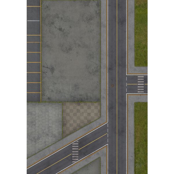 Nowoczesne Miasto 44”x30” / 112x76 cm - jednostronna, antypoślizgowa mata materiałowa