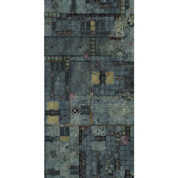 Upadłe Miasto 72”x36” / 183x91,5 cm - jednostronna, antypoślizgowa mata materiałowa