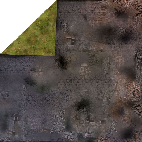Zrujnowane Miasto  48”x48” / 122x122 cm - dwustronna mata lateksowa