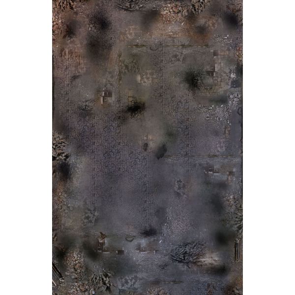 Zrujnowane Miasto  72”x48” / 183x122 cm - jednostronna mata gumowa