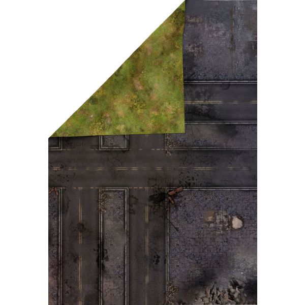 Zrujnowane Ulice  44”x30” / 112x76 cm - dwustronna mata gumowa
